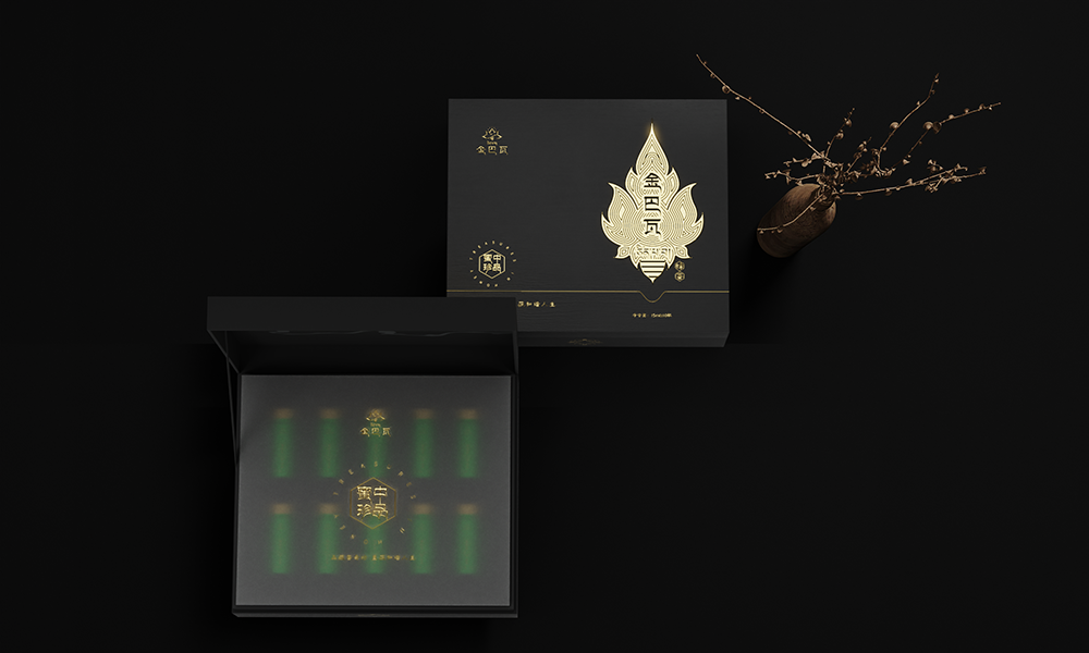 金巴瓦蜂蜜包装设计